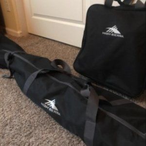 NEW Heavy Duty Ski Bag & Boot Bag Combo- Black